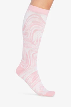 Cherokee Tonal Waves Women's 10-15 MmHg Light Compression Socks -Cherokee Shop CKTNLWV 092023 2 HV