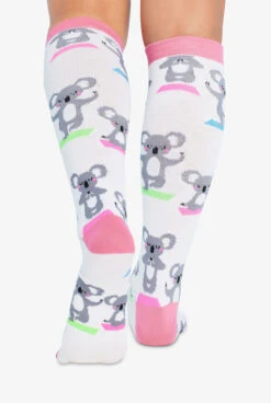 Cherokee Yoga Koala Women's 10-15 MmHg Light Compression Socks -Cherokee Shop CKYOGAKO 2 HV
