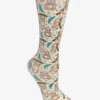 Cutieful Hanging Out Women's 10-18 MmHg Wide Light Compression Socks -Cherokee Shop CU118HANW 092523 1 S