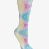Cutieful Pastel Swirl Women's 10-18 MmHg Wide Light Compression Socks -Cherokee Shop CU118PSWW 092523 1 S