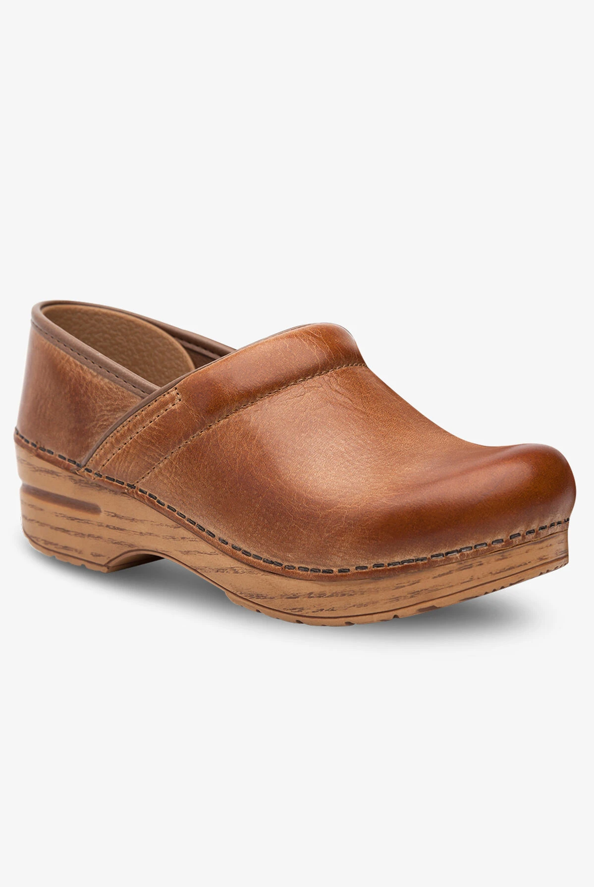 Dansko Women's Professional Honey Distressed Leather Nursing Clogs 5 Dansko Women's Professional Honey Distressed Leather Nursing Clogs - Image 3