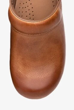Dansko Women's Professional Honey Distressed Leather Nursing Clogs 12 Dansko Women's Professional Honey Distressed Leather Nursing Clogs -Cherokee Shop DANSKHON 5