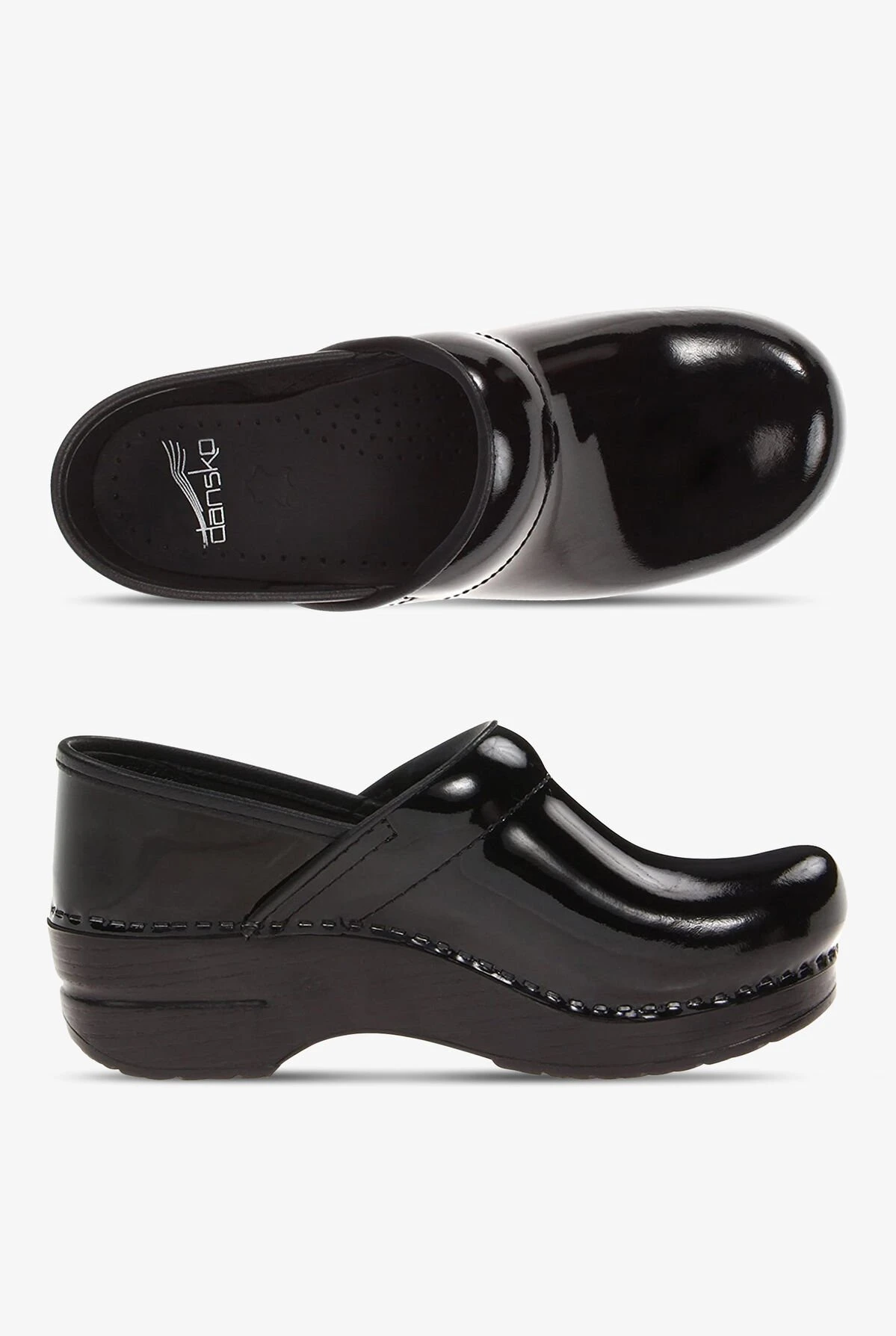 Dansko Women's Professional Black Patent Leather Clogs 3 Dansko Women's Professional Black Patent Leather Clogs