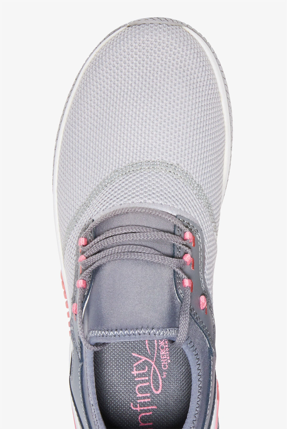Infinity By Cherokee Women's Dart Slate/Rose Pop Athletic Lace Up Nursing Shoes 4 Infinity By Cherokee Women's Dart Slate/Rose Pop Athletic Lace Up Nursing Shoes - Image 2