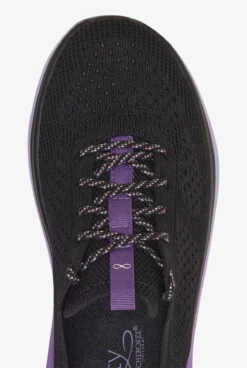 Infinity By Cherokee Women's Everon Knit Black/Purple Surge Athletic Lace Up Nursing Shoes 7 Infinity By Cherokee Women's Everon Knit Black/Purple Surge Athletic Lace Up Nursing Shoes -Cherokee Shop EVRKBCPS 103023 2