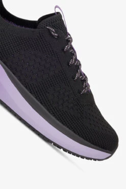 Infinity By Cherokee Women's Everon Knit Black/Purple Surge Athletic Lace Up Nursing Shoes 8 Infinity By Cherokee Women's Everon Knit Black/Purple Surge Athletic Lace Up Nursing Shoes -Cherokee Shop EVRKBCPS 103023 3 HV