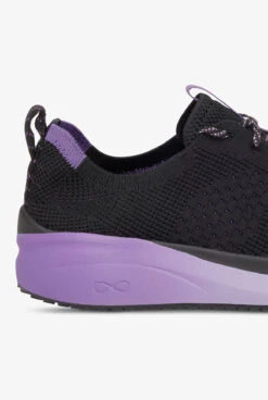 Infinity By Cherokee Women's Everon Knit Black/Purple Surge Athletic Lace Up Nursing Shoes 9 Infinity By Cherokee Women's Everon Knit Black/Purple Surge Athletic Lace Up Nursing Shoes -Cherokee Shop EVRKBCPS 103023 4