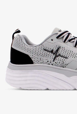 LaForst Women's Extreme Comfort Heart Beat Gray Athletic Lace Up Nursing Shoes -Cherokee Shop EXTHBGRAY 4 HV