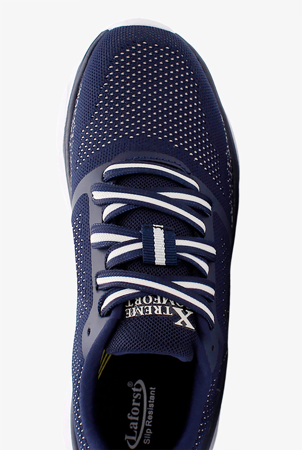 LaForst Women's Extreme Comfort Heart Beat Navy Athletic Lace Up Nursing Shoes 4 LaForst Women's Extreme Comfort Heart Beat Navy Athletic Lace Up Nursing Shoes - Image 2