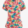 French Bull By Koi Bora Bora Floral Women's 2-Pocket STRETCH V-Neck Print Scrub Top 2 French Bull By Koi Bora Bora Floral Women's 2-Pocket STRETCH V-Neck Print Scrub Top -Cherokee Shop FB100BOA 1