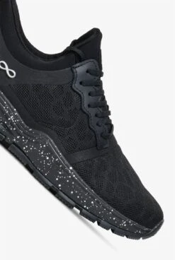 Infinity By Cherokee Women's Fly Black Speckled Athletic Lace Up Shoes -Cherokee Shop FLYBKSR 3