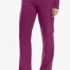 Grey's Anatomy™ By Barco Mia Women's 6-Pocket Straight Leg Cargo Scrub Pants -Cherokee Shop GA4277 WINE 1