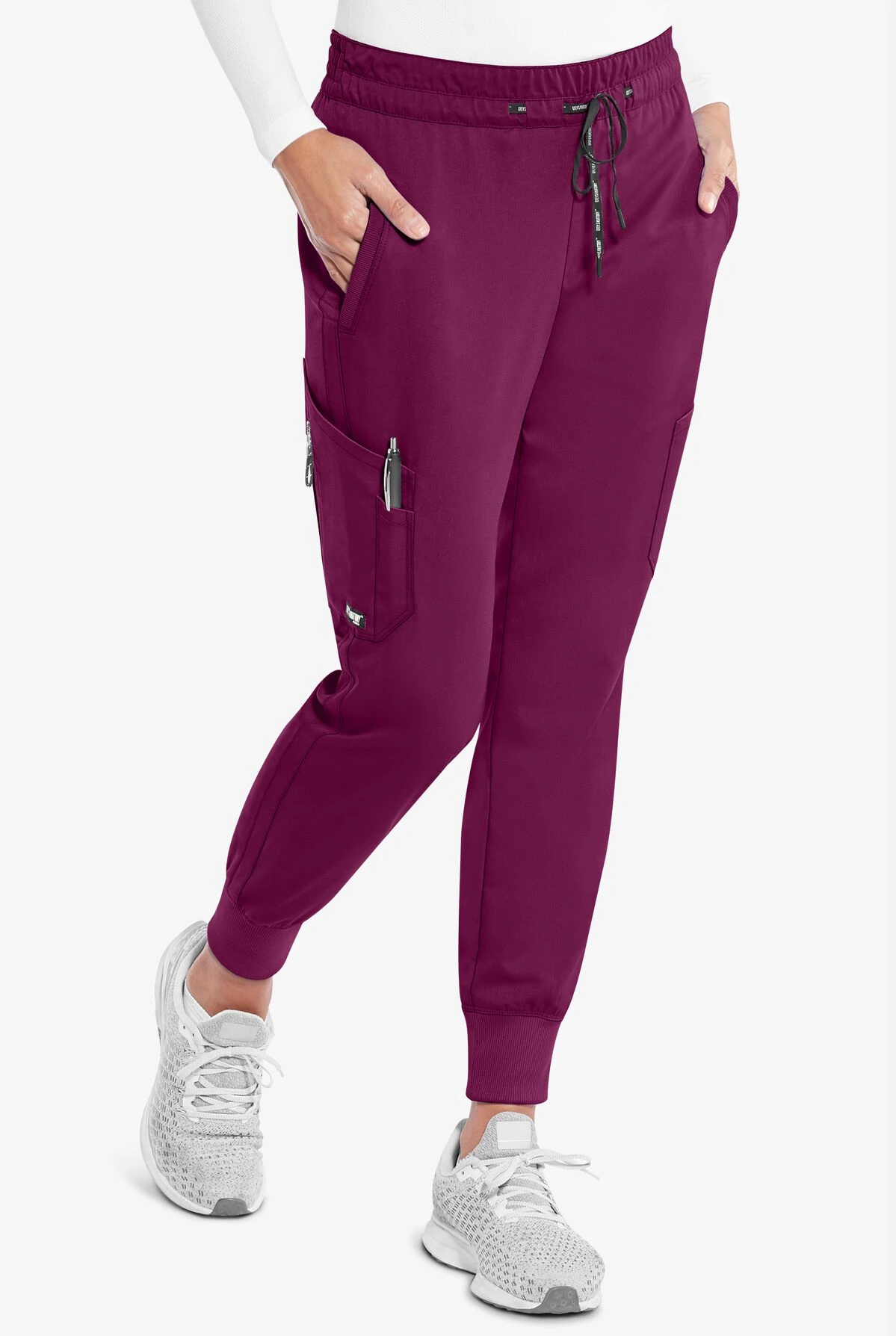 Grey's Anatomy™ By Barco Kira Women's 5-Pocket Double Cargo Knit Cuff Jogger Scrub Pants - Petite 3 Grey's Anatomy™ By Barco Kira Women's 5-Pocket Double Cargo Knit Cuff Jogger Scrub Pants - Petite