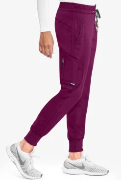 Grey's Anatomy™ By Barco Kira Women's 5-Pocket Double Cargo Knit Cuff Jogger Scrub Pants - Petite 7 Grey's Anatomy™ By Barco Kira Women's 5-Pocket Double Cargo Knit Cuff Jogger Scrub Pants - Petite -Cherokee Shop GA534 WINE 5