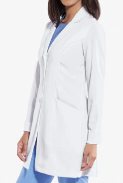 Grey's Anatomy By Barco Signature Women's 34" 2-Pocket STRETCH Lab Coat 7 Grey's Anatomy By Barco Signature Women's 34" 2-Pocket STRETCH Lab Coat -Cherokee Shop GAS001 WHITE 5