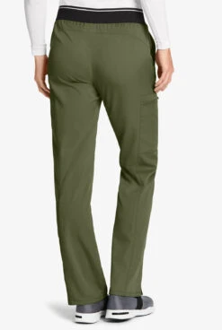 Grey's Anatomy™ By Barco Spandex STRETCH Kim Women's 3-Pocket Back Elastic Cargo Scrub Pants - Tall 6 Grey's Anatomy™ By Barco Spandex STRETCH Kim Women's 3-Pocket Back Elastic Cargo Scrub Pants - Tall -Cherokee Shop GRS500 OLIVE 2