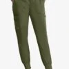 Grey's Anatomy™ By Barco Spandex STRETCH Carly Women's 7-Pocket Cargo Jogger Scrub Pants -Cherokee Shop GRS527 OLIVE 1