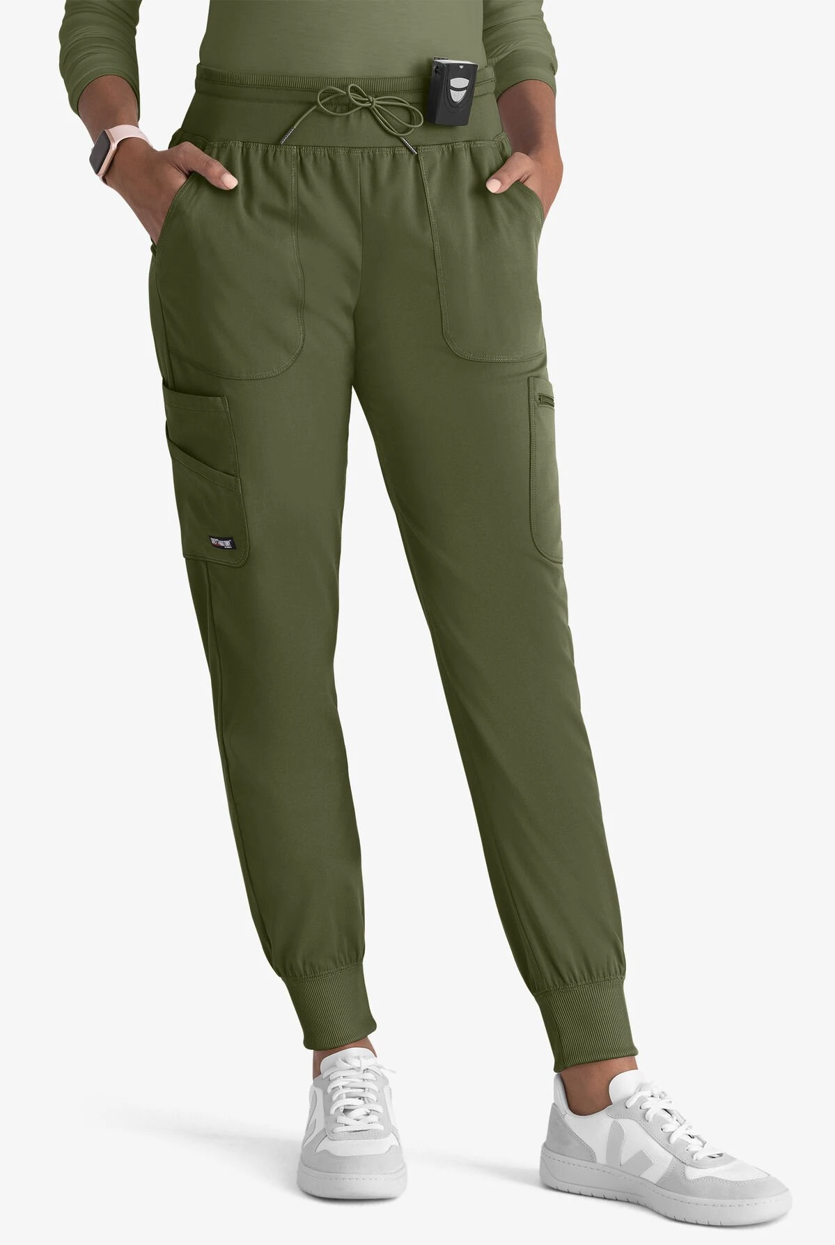 Grey's Anatomy™ By Barco Spandex STRETCH Carly Women's 7-Pocket Cargo Jogger Scrub Pants 3 Grey's Anatomy™ By Barco Spandex STRETCH Carly Women's 7-Pocket Cargo Jogger Scrub Pants