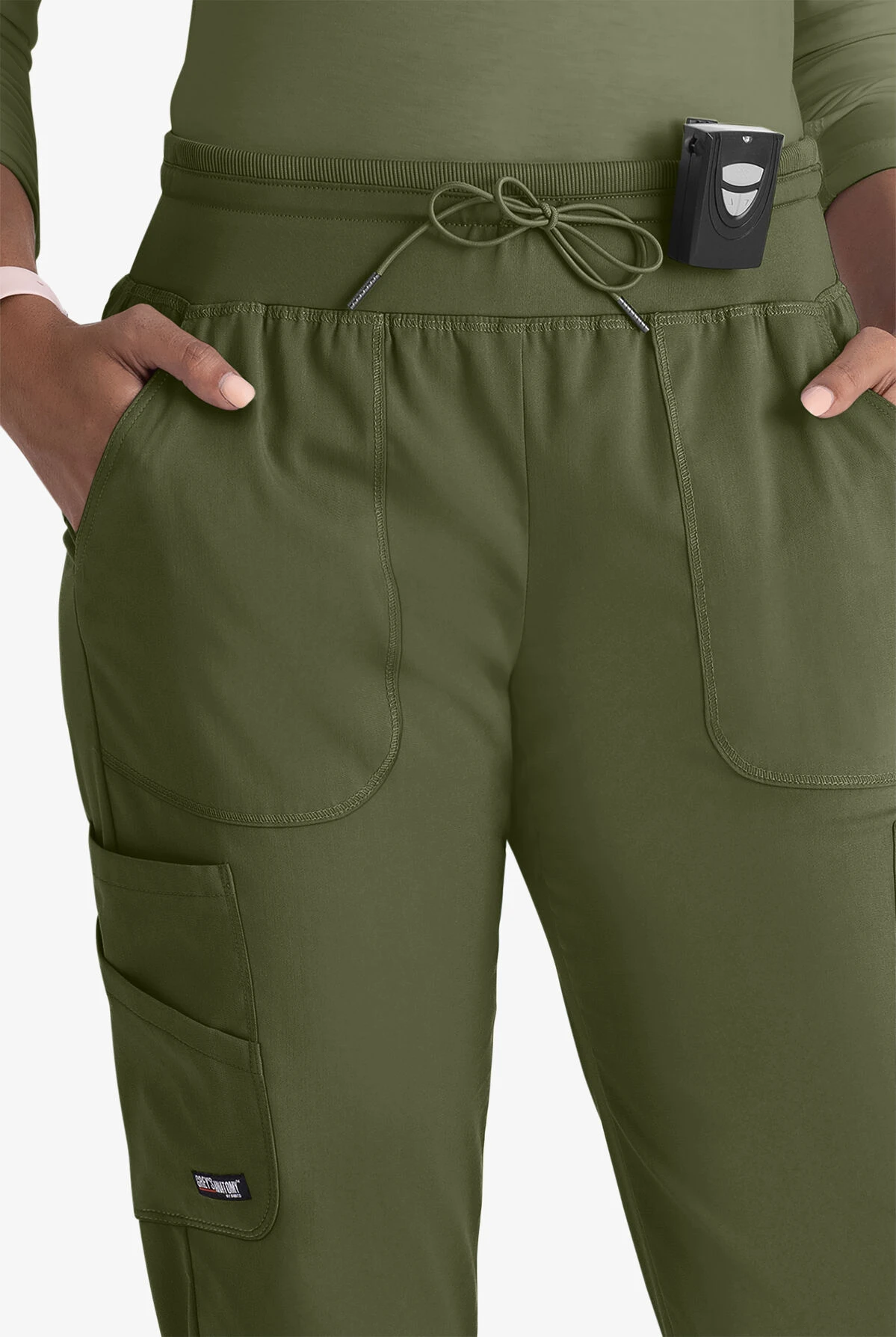 Grey's Anatomy™ By Barco Spandex STRETCH Carly Women's 7-Pocket Cargo Jogger Scrub Pants 5 Grey's Anatomy™ By Barco Spandex STRETCH Carly Women's 7-Pocket Cargo Jogger Scrub Pants - Image 3