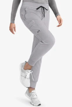 Grey's Anatomy™ By Barco Spandex STRETCH Eden Women's 5-Pocket Cargo Jogger Scrub Pants - Petite -Cherokee Shop GRS537 MOONS 6