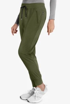 Grey's Anatomy™ By Barco Spandex STRETCH Eden Women's 5-Pocket Cargo Jogger Scrub Pants -Cherokee Shop GRS537 OLIVE 3