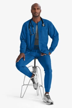 Grey's Anatomy™ By Barco Spandex STRETCH Murphy Men's 5-Pocket Cargo Jogger Scrub Pants -Cherokee Shop GRS550 ROYAL 6