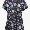 Butter-Soft Originals Winter Nights Black Printed Women's 6-Pocket Scallop Neck Scrub Top 2 Butter-Soft Originals Winter Nights Black Printed Women's 6-Pocket Scallop Neck Scrub Top -Cherokee Shop H1194WNBL 092823 1