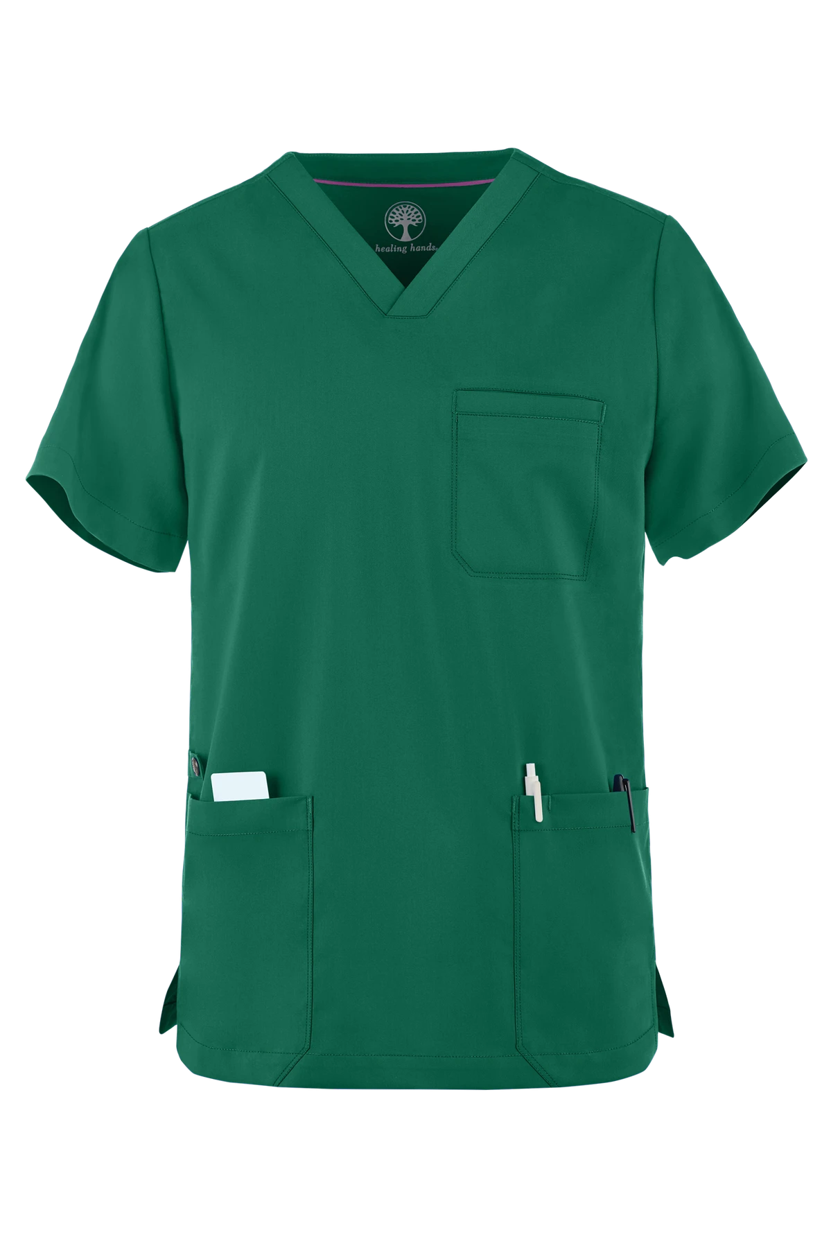Healing Hands Purple Label Jake Men's 3-Pocket STRETCH V-Neck Scrub Top 3 Healing Hands Purple Label Jake Men's 3-Pocket STRETCH V-Neck Scrub Top