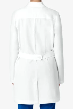 Healing Hands White Coat Modernist Women's 35" 3-Pocket STRETCH Lab Coat -Cherokee Shop HE5101 WHITE 4