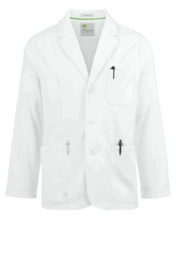 Healing Hands White Coat Minimalist Men's 30 ½" 5-Pocket STRETCH Lab Coat
