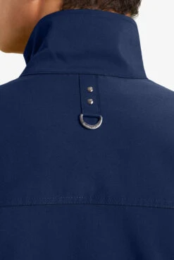 Healing Hands Purple Label Jonathan Men's 6-Pocket STRETCH Bomber Scrub Jacket -Cherokee Shop HE5530 NAVY 5