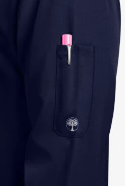 HH Works By Healing Hands Michael Men's 5-Pocket Scrub Jacket -Cherokee Shop HE5590 NAVY 5