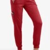 Healing Hands Purple Label Tara Women's 6-Pocket STRETCH Jogger Cargo Scrub Pants -Cherokee Shop HE9233 RED 1
