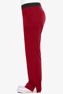 HH Works By Healing Hands Rachel Women's 7-Pocket STRETCH Elastic Waist Scrub Pants -Cherokee Shop HE9500 RED 6