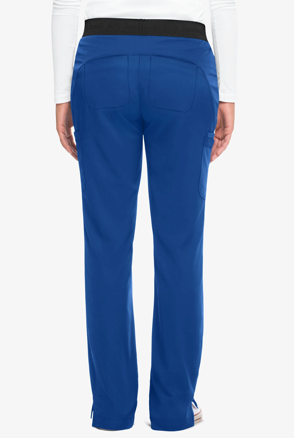 HH Works By Healing Hands Rachel Women's 7-Pocket STRETCH Elastic Waist Scrub Pants - Petite 4 HH Works By Healing Hands Rachel Women's 7-Pocket STRETCH Elastic Waist Scrub Pants - Petite - Image 2