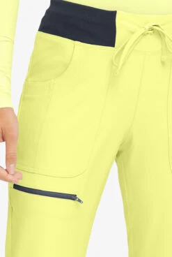 Heartsoul Break On Through Women's 6-Pocket STRETCH Elastic Cuff Jogger Scrub Pants - Petite -Cherokee Shop HL031 FADUP 3 HV