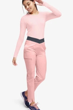 Heartsoul Break On Through Tinker Bell Women's 5-Pocket STRETCH Packable Cross Waistband Scrub Pants -Cherokee Shop HL293 PICLP 4