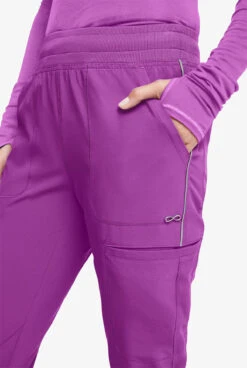 Cherokee Infinity Women's 6-Pocket STRETCH Cargo Jogger Scrub Pants -Cherokee Shop IN080 101323 BRVIO 2 HV