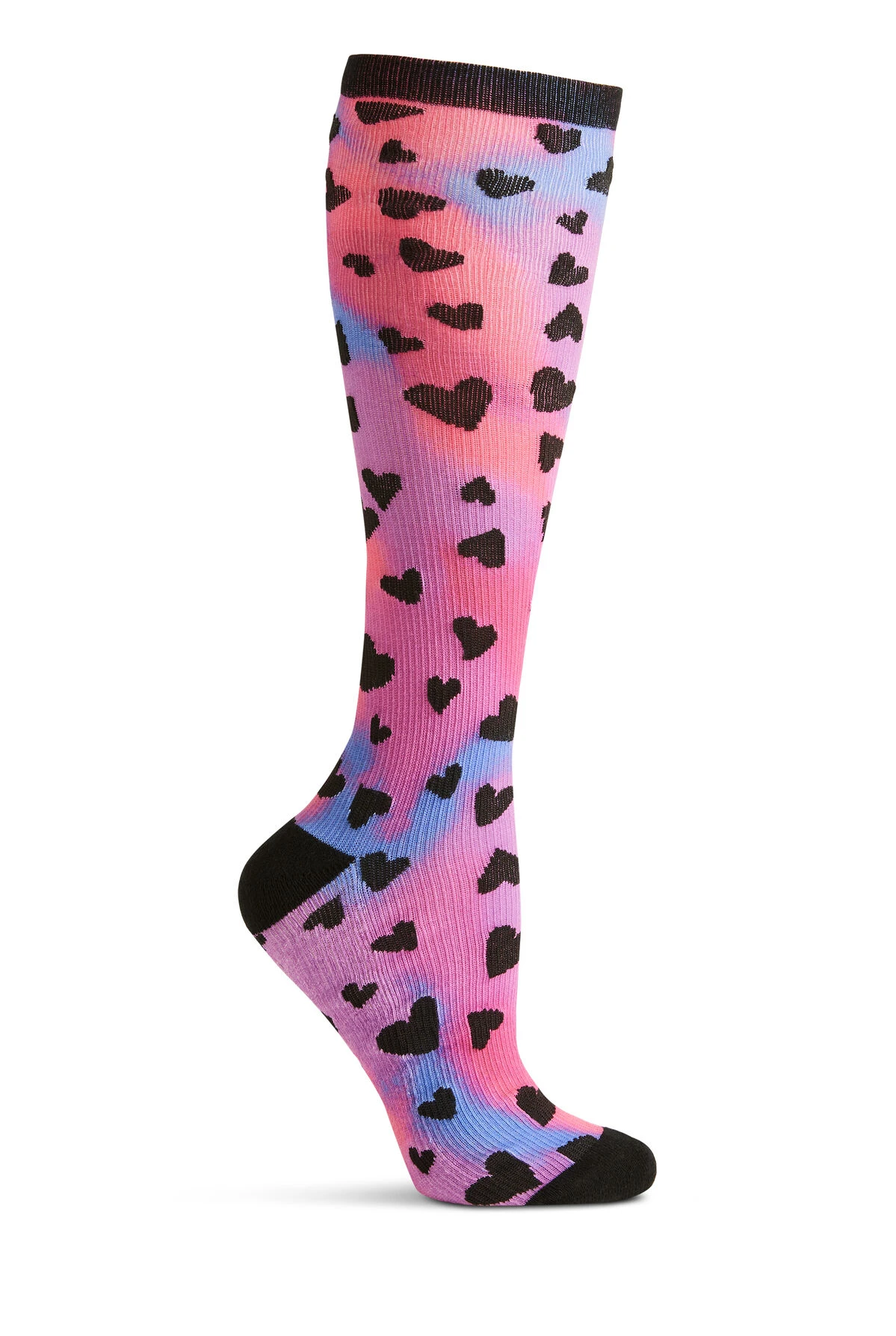 Cherokee Infinity Tie Dye Heart Women's 15-20 MmHg Moderate Compression Socks 3 Cherokee Infinity Tie Dye Heart Women's 15-20 MmHg Moderate Compression Socks