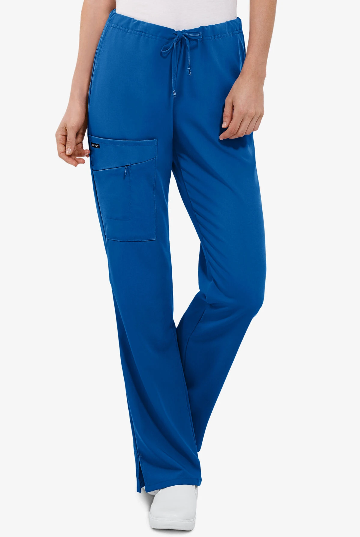 Jockey Women's 4-Pocket STRETCH Back Elastic Drawstring Cargo Scrub Pants - Petite 3 Jockey Women's 4-Pocket STRETCH Back Elastic Drawstring Cargo Scrub Pants - Petite