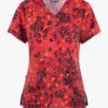Koi Next Gen Crimson Animal Women's 2-Pocket STRETCH V-Neck Print Scrub Top -Cherokee Shop K1029CRA 100423 1