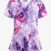 Koi Next Gen Fleur Garland Floral Women's 2-Pocket STRETCH V-Neck Print Scrub Top 2 Koi Next Gen Fleur Garland Floral Women's 2-Pocket STRETCH V-Neck Print Scrub Top -Cherokee Shop K1029FGD 1