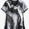 Koi Lite™ Platinum Marble Women's 2-Pocket V-Neck Print Scrub Top -Cherokee Shop K1045MPT 1
