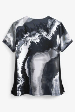 Koi Lite™ Platinum Marble Women's 2-Pocket V-Neck Print Scrub Top -Cherokee Shop K1045MPT 2