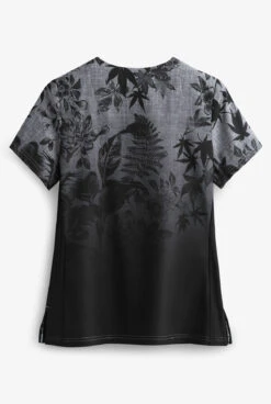 Koi Lite™ Eastern Dreams Platinum Ombre Women's 2-Pocket V-Neck Print Scrub Top 5 Koi Lite™ Eastern Dreams Platinum Ombre Women's 2-Pocket V-Neck Print Scrub Top -Cherokee Shop K1048EDP 2