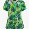 Koi Planet Koi Breezy Palm Women's 2-Pocket STRETCH V-Neck Print Scrub Top 2 Koi Planet Koi Breezy Palm Women's 2-Pocket STRETCH V-Neck Print Scrub Top -Cherokee Shop K1079BZP 092023 1