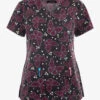 Koi Lite Starry Butterflies Women's 2-Pocket STRETCH V-Neck Print Scrub Top -Cherokee Shop K1082SBF 100423 1