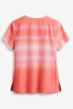Koi Lite™ Reform Wavy Ombre Coral/ More Pink Women's 2-Pocket V-Neck Print Scrub Top 5 Koi Lite™ Reform Wavy Ombre Coral/ More Pink Women's 2-Pocket V-Neck Print Scrub Top -Cherokee Shop K370COMP 2