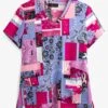 Koi Basics Bandana Women's 2-Pocket V-Neck Print Scrub Top -Cherokee Shop K384BDN 1