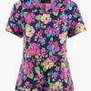 Koi Basics Hono & Hibiscus Floral Women's 2-Pocket STRETCH V-Neck Print Scrub Top -Cherokee Shop K384HHS 1